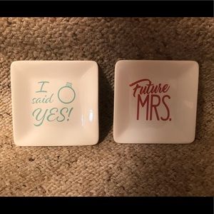 Ceramic Trinket Tray Set